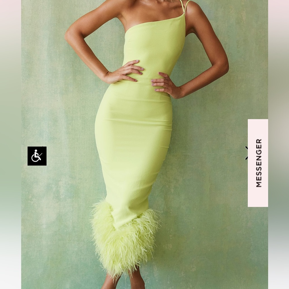 House of cb Alessia feather dress - Picture 2 of 7